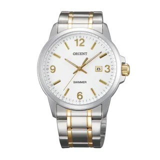 【ORIENT 東方錶】ORIENT 東方錶 OLD SCHOOL系列 復古風石英錶 鋼帶款 白色-41.0 mm(SUNE5002W)
