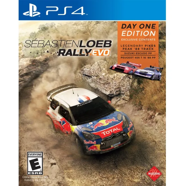 【SONY 索尼】PS4 塞巴斯蒂安拉力賽車 首日版 Sebastien Loeb Rally Evo DAY ONE EDITION(英文美版)