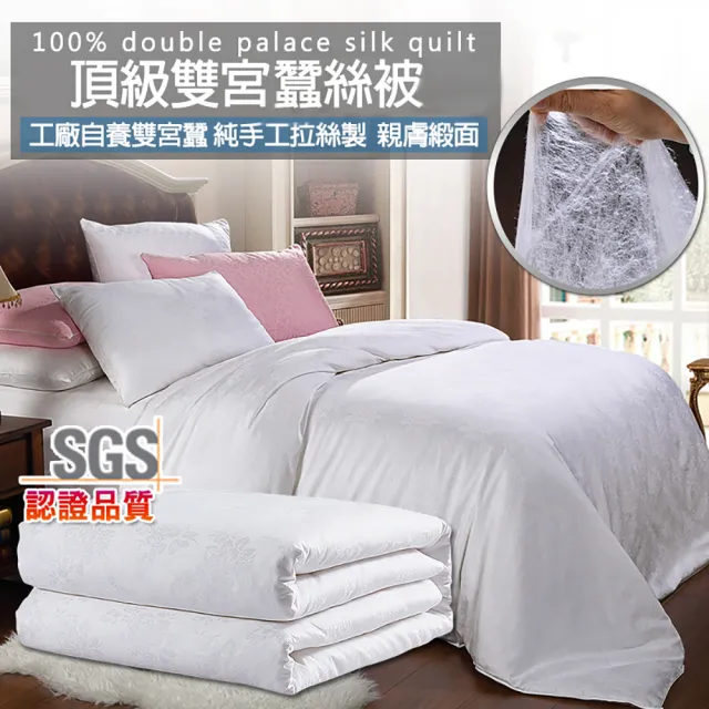 五星級手工拉絲頂級天然一斤蠶絲被H(蠶絲被/天藍蠶絲被/空調被/冬被/夏被)