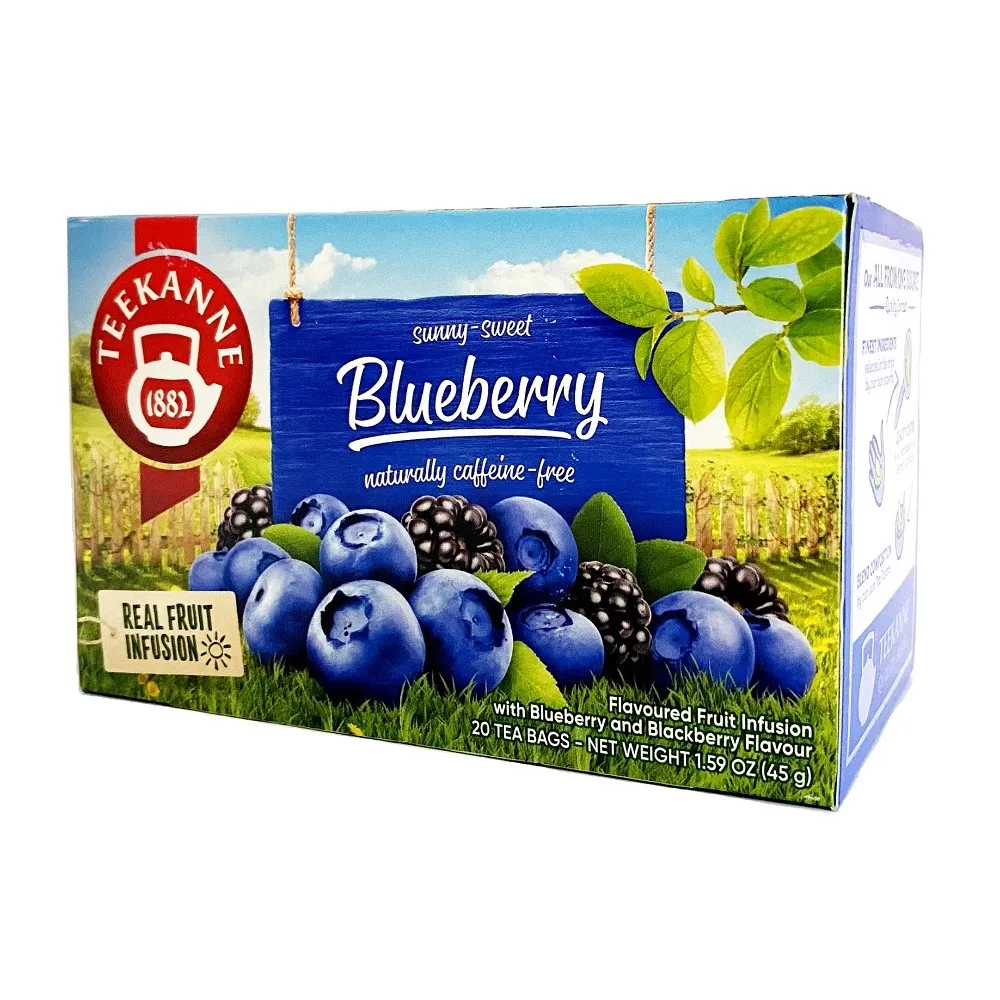 【TEEKANNE 恬康樂】德國藍莓果茶 45g(2.25公克x20個茶包)