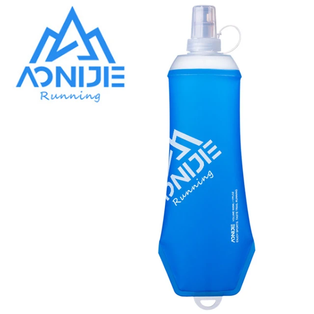 【AONIJIE】奧尼捷運動隨身軟式可摺疊水壺(#SD28-500ml 藍色)
