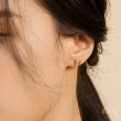 【蘇菲亞珠寶】14K玫瑰金  一心一意 鑽石耳環