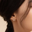 【蘇菲亞珠寶】14K玫瑰金 永恆天秤 珍珠耳環