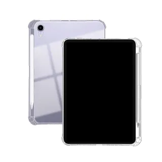 【3D Air】iPad mini 6 8.3吋 筆槽收納四角氣囊TPU透明保護套