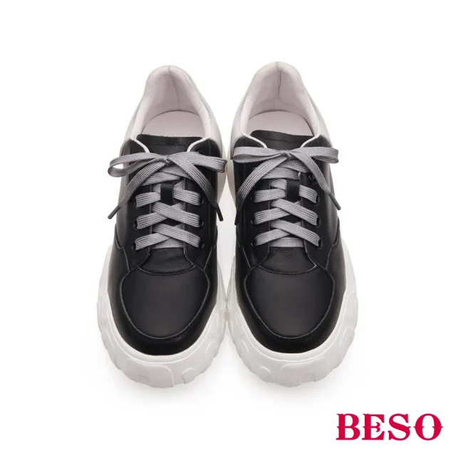 【A.S.O 阿瘦集團】BESO 後踵撞色休閒鞋(黑色)