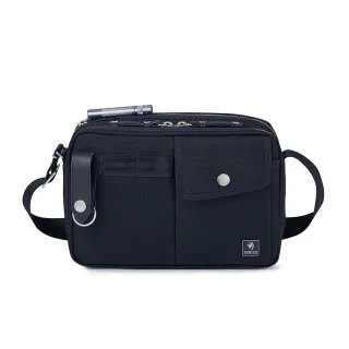 【PORTER INTERNATIONAL】自信經典NEW HEAT雙層斜背包(深藍)