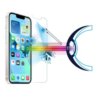 【RetinaGuard 視網盾】iPhone 13 Pro Max 6.7吋 抗菌防藍光玻璃保護膜(iPhone 13 Pro Max)