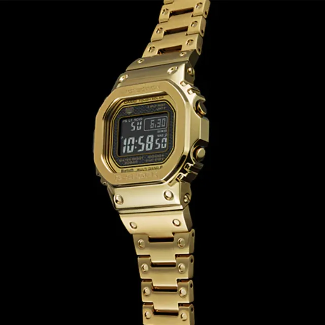CASIO 卡西歐】G-SHOCK 全金屬太陽能智慧藍牙電波錶-金色(GMW-B5000GD