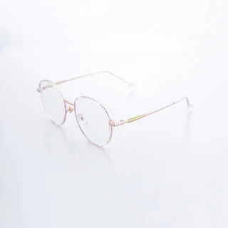 【ASLLY】LO1052在桃公主夾心圓框濾藍光眼鏡