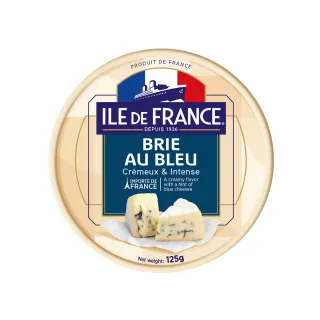 【ILE DE FRANCE 法蘭希】法國 藍紋布里乾酪 125g(BRIE Blue 藍黴起司 乳酪)