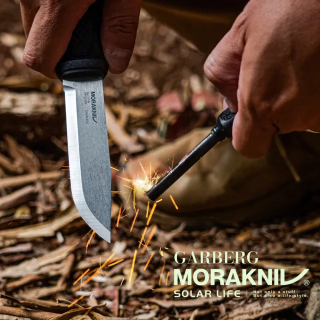 【MORAKNIV】Garberg 全龍骨式不鏽鋼直刀&求生配件 Garberg with Survival Kit 13914(戶外直刀)