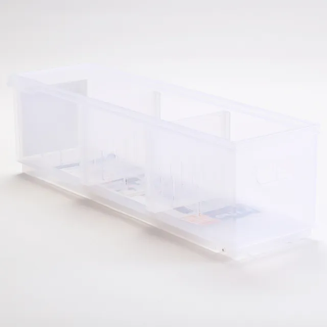 【特力屋】FINE隔板整理盒附輪-淺型W12.2  - 2入 LF1005