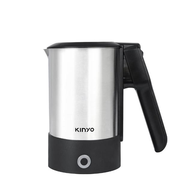 【KINYO】0.6L 雙電壓旅行快煮壼電熱壺  熱水壺 煮水壺 電茶壺 (304不鏽鋼 ASHP90)