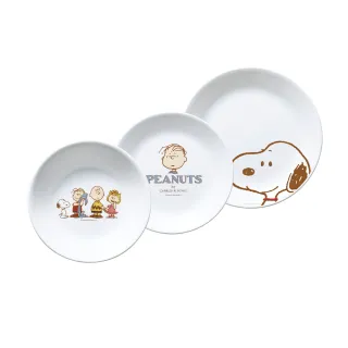 【CorelleBrands 康寧餐具】SNOOPY FRIENDS 3件式餐盤組(C05)