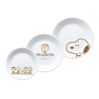 【CorelleBrands 康寧餐具】SNOOPY FRIENDS 3件式餐盤組(C01)