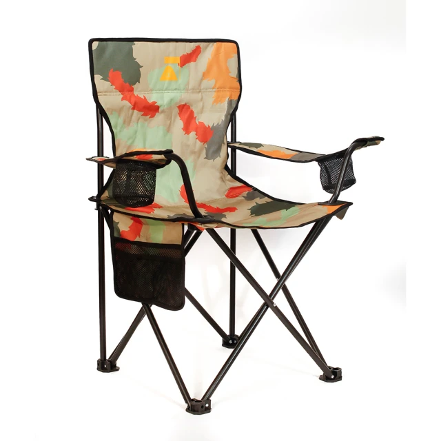 POLER STUFF 日韓限定 POLER CAMPING CHAIR 輕便扶手露營摺疊椅(芥末迷彩)