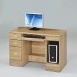【唯熙傢俱】進昇橡木色4尺電腦桌(書房 書桌 辦公桌 電腦桌 抽屜書桌)