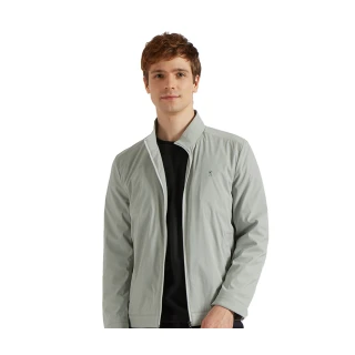 【ROBERTA 諾貝達】男裝 合身版 時尚雅緻 流行精品夾克(灰綠)