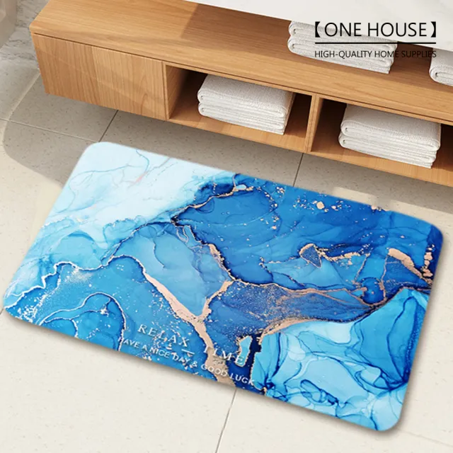 【ONE HOUSE】軟式硅藻土速乾吸水地墊 60x40cm(1入)