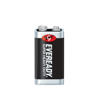 【Eveready 永備】1222SW1黑金鋼 碳鋅電池9V 12入盒裝(錳乾電池 黑錳電池 乾電池)