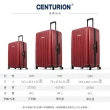 【CENTURION 百夫長】27吋經典亮面拉鍊箱系列行李箱-JFK紐約紅(空姐箱)