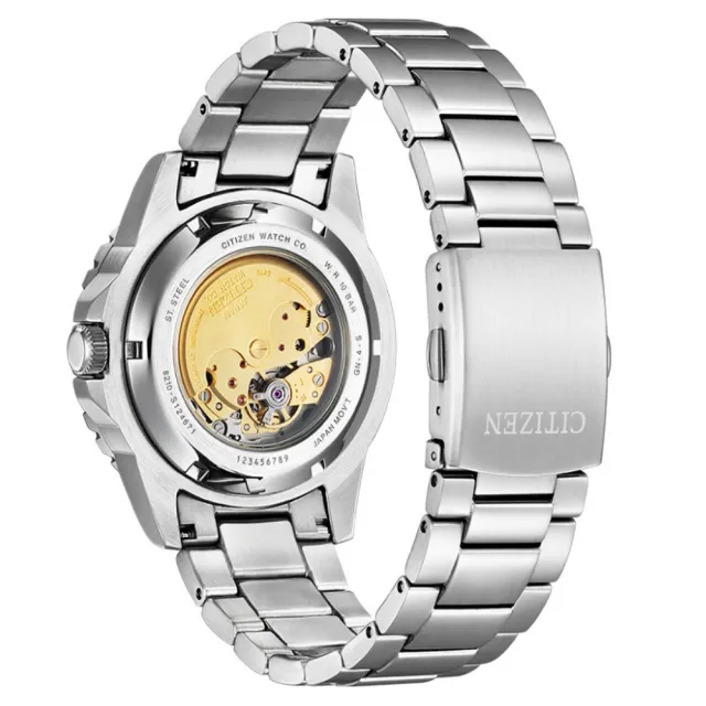 【CITIZEN 星辰】Mechanical系列 40小時動力儲存 機械腕錶 禮物推薦 畢業禮物(NJ0121-89L)