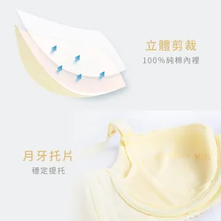 【Gennies 奇妮】哺乳內衣 舒棉軟鋼圈內衣(共2色 特選)