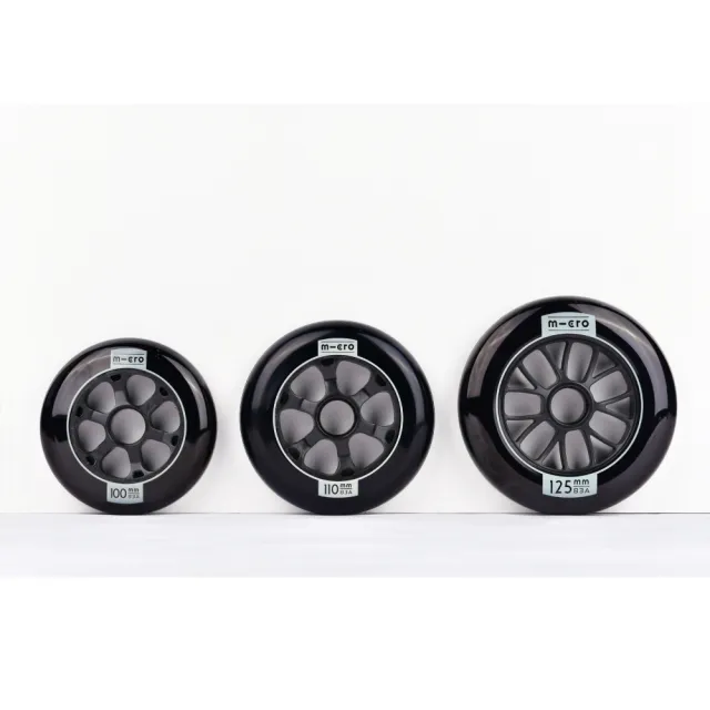 【Micro】FLOW WHEELS PU輪 耐磨速滑輪3顆一組(大輪 直排輪 蛇板 滑板 滑板車 極限運動)