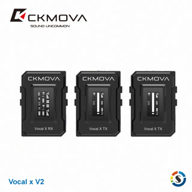 【CKMOVA】VOCAL X V2 一對二無線麥克風系統(勝興公司貨)