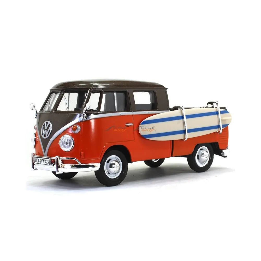 【Motormax Volkswagen】1/24 福斯 合金車 小貨卡 衝浪(代理版)