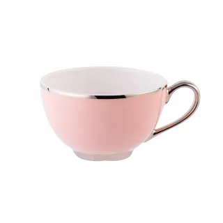 【LEGLE】如意/茶杯/淡粉紅/銀邊(法國百年工藝)