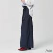 【iROO】高腰寬管長褲