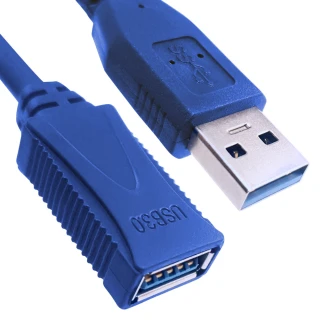 【UniSync】USB3.0公對母超光速延長線/資料傳輸線 0.8M