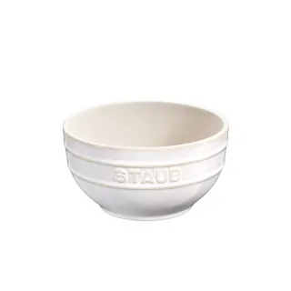 【法國Staub】圓型陶瓷碗12cm-象牙白(0.4L)