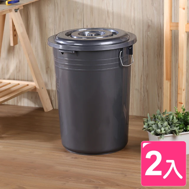 真心良品 KEYWAY銀采儲水萬用收納桶46L(2入)