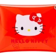 【小禮堂】Hello Kitty 扣式防水零錢包 透明零錢包 掛飾零錢包 信封包 《紅 大臉》