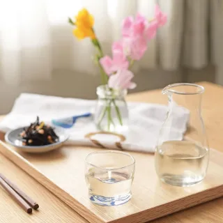 【ADERIA】日本蛇目清酒壺杯組 一壺二杯禮盒組 DB-2204-3(清酒壺)