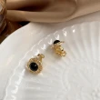 【INES】韓國設計S925銀針氣質簡約縷空寶石耳環