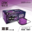 【DRX達特世】醫用口罩成人平面(潮紫30片/盒)