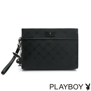 【PLAYBOY】手拿包附手挽帶 Master系列(黑色)