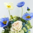 【HUGO DECO 榆果傢飾】藍白色虞美人香氛花藝(擬真花/香氛/花禮)