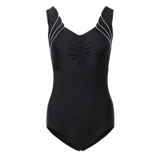 【Heatwave 熱浪】泳衣女性感黑色連身三角顯瘦游泳裝女保守遮肚(82835/M-2XL)