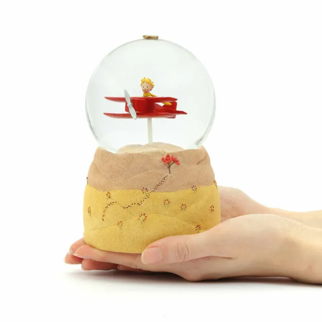 【JARLL 讚爾藝術】小王子的沙漠飛行 水晶球音樂盒