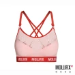 【Mollifix 瑪莉菲絲】A++美背交織舒心BRA、瑜珈服、無鋼圈、運動內衣(粉+橘)
