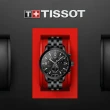 【TISSOT 天梭】T-Sport系列 PRC200 競速三眼計時手錶 送行動電源 畢業禮物(T1144173305700)