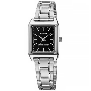 【CASIO 卡西歐】簡約優雅 時尚方形 不鏽鋼手錶 銀色 22mm(LTP-V007D-1E)