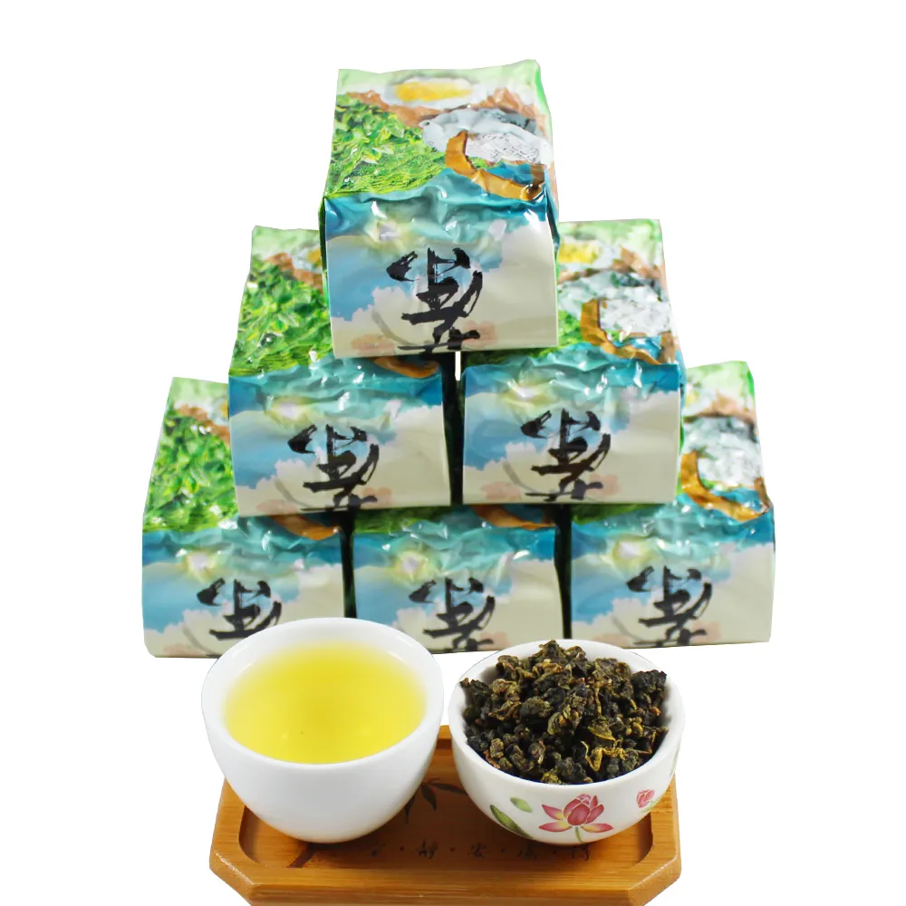 【龍源茶品】梨山甜香濃郁烏龍茶葉150gx6包(共1.5斤;附提袋;生青茶;無焙火;微發酵)