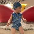 【Splash About 潑寶】嬰兒 保暖泳衣 連身- 奇幻鱷魚(嬰兒連身泳衣)