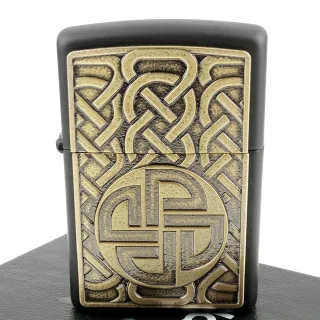 【ZIPPO】美系~Norse Emblem-北歐盾結圖案貼飾