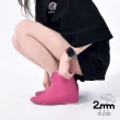 【2mm】日系繽紛時尚 內增高輕量短筒雨靴/雨鞋(多色任選)